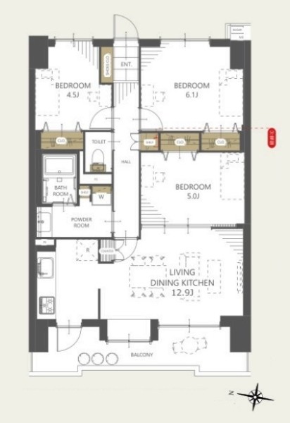 apartment 埼玉県草加市中央２丁目15-8　null