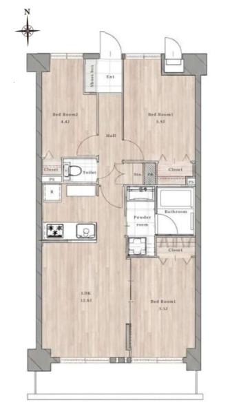 apartment 埼玉県草加市中央２丁目15-8　null