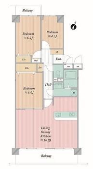 apartment 千葉県流山市市野谷666-1　シェーンガルテン1階