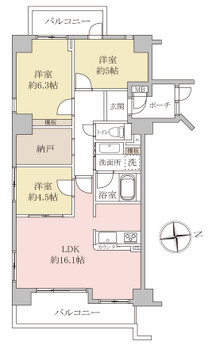 apartment 千葉県流山市市野谷666-1　シェーンガルテン1階