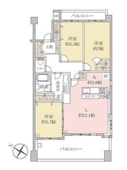 apartment 千葉県柏市南柏中央６－３Ｓ５０９ＫＩＮＧ２０５／１０５