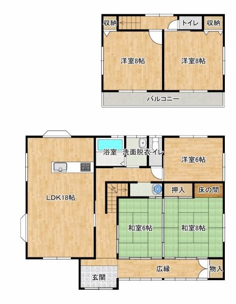 detached 茨城県下妻市本城町１丁目33