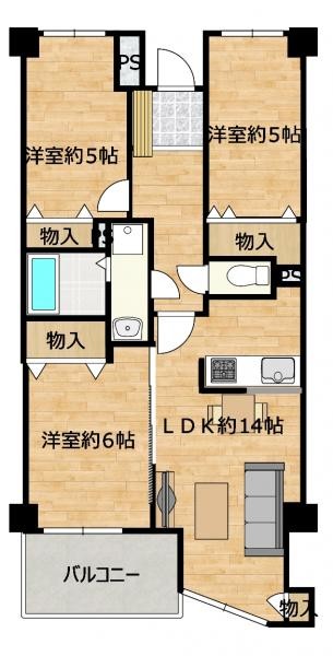 apartment 群馬県高崎市小八木町810番地5
