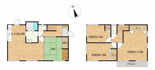 detached 福岡県飯塚市楽市494番地9　ｼｬｰﾒｿﾞﾝMA　1階2号室