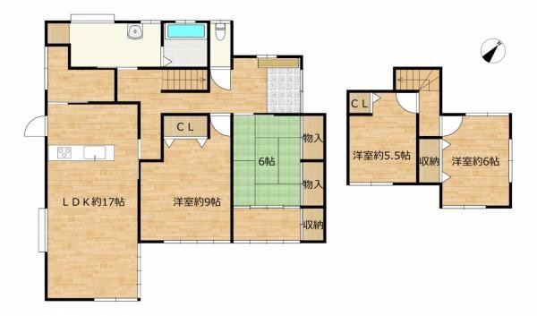 detached 福岡県飯塚市楽市494番地9　ｼｬｰﾒｿﾞﾝMA　1階2号室