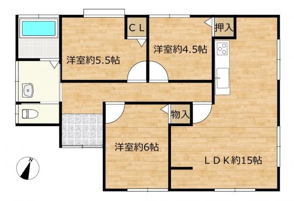 detached 福岡県飯塚市楽市494番地9　ｼｬｰﾒｿﾞﾝMA　1階2号室