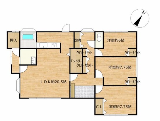 detached 福岡県飯塚市楽市494番地9　ｼｬｰﾒｿﾞﾝMA　1階2号室