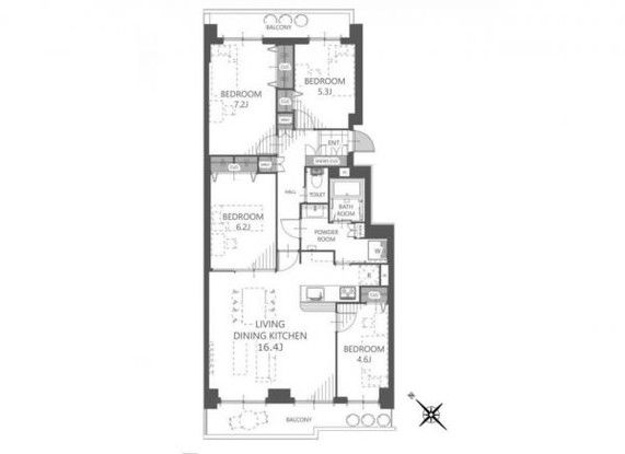 apartment 北海道札幌市南区澄川四条１丁目１番４０ジンビル澄川