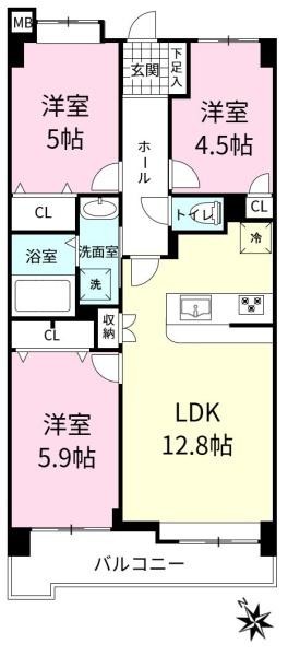 apartment 茨城県つくば市千現１丁目7-2　null