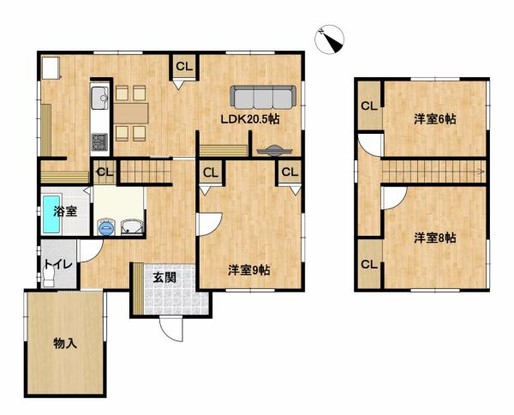 detached 新潟県新発田市富塚町２丁目２－３２