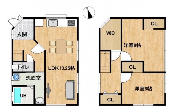 detached 新潟県新発田市富塚町２丁目２－３２