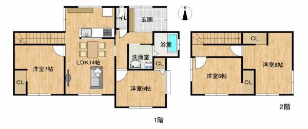 detached 新潟県新発田市富塚町２丁目２－３２