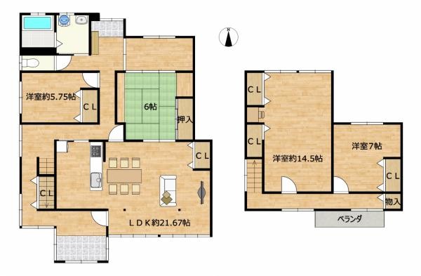 detached 新潟県新発田市富塚町２丁目２－３２