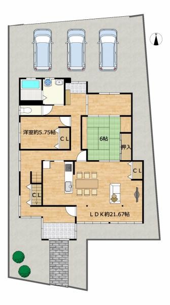 detached 新潟県新発田市富塚町２丁目２－３２