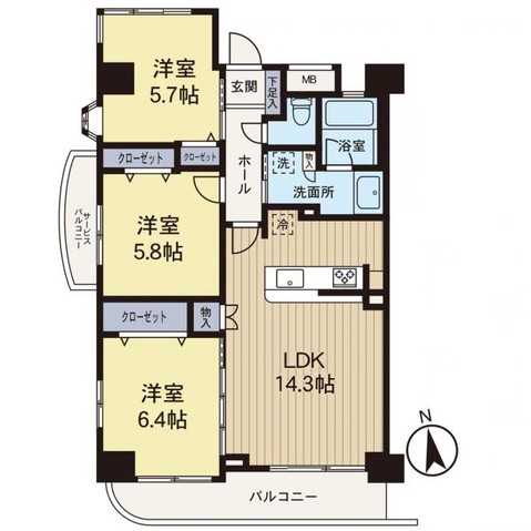 apartment 神奈川県藤沢市鵠沼石上１丁目6-1　エスタ藤沢