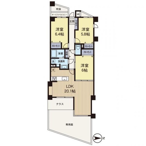 apartment 神奈川県藤沢市鵠沼石上１丁目6-1　エスタ藤沢