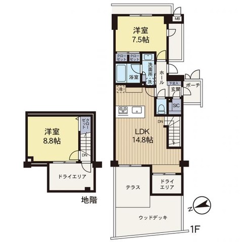 apartment 神奈川県藤沢市鵠沼石上１丁目6-1　エスタ藤沢