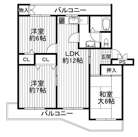 apartment 京都府京都市西京区大枝北沓掛町２丁目12-1　サンシティ桂坂壱番館1Ｆ
