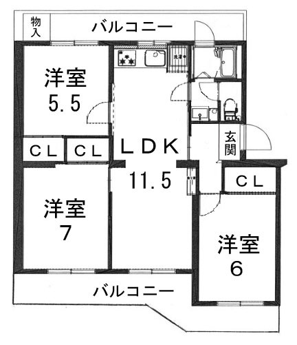 apartment 京都府京都市西京区大枝北沓掛町２丁目12-1　サンシティ桂坂壱番館1Ｆ