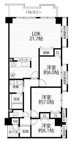 apartment 京都府京都市西京区大枝北沓掛町２丁目12-1　サンシティ桂坂壱番館1Ｆ