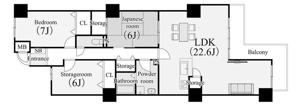 apartment 京都府京都市西京区大枝北沓掛町２丁目12-1　サンシティ桂坂壱番館1Ｆ