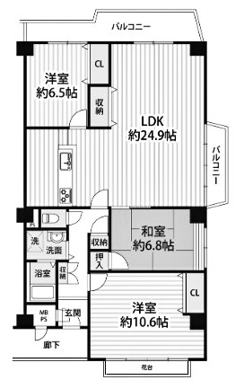 apartment 京都府京都市西京区大枝北沓掛町２丁目12-1　サンシティ桂坂壱番館1Ｆ