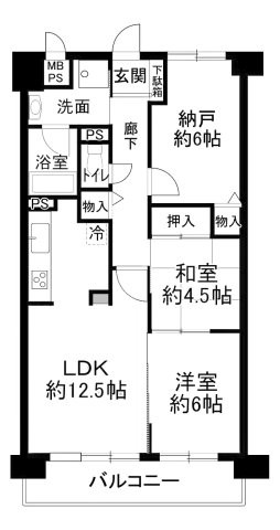 apartment 京都府京都市西京区大枝北沓掛町２丁目12-1　サンシティ桂坂壱番館1Ｆ
