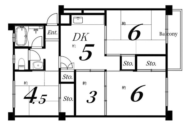 apartment 京都府京都市西京区大枝北沓掛町２丁目12-1　サンシティ桂坂壱番館1Ｆ