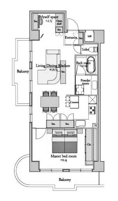 apartment 京都府京都市西京区大枝北沓掛町２丁目12-1　サンシティ桂坂壱番館1Ｆ