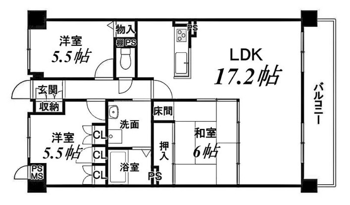apartment 京都府京都市西京区大枝北沓掛町２丁目12-1　サンシティ桂坂壱番館1Ｆ