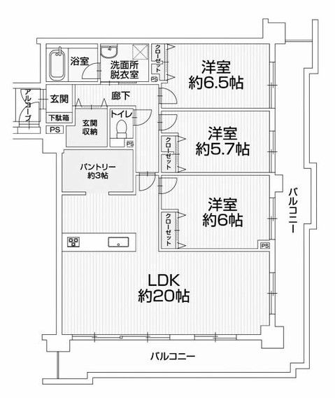 apartment 京都府京都市西京区大枝北沓掛町２丁目12-1　サンシティ桂坂壱番館1Ｆ