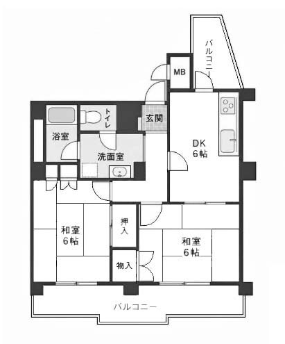 apartment 京都府京都市西京区大枝北沓掛町２丁目12-1　サンシティ桂坂壱番館1Ｆ