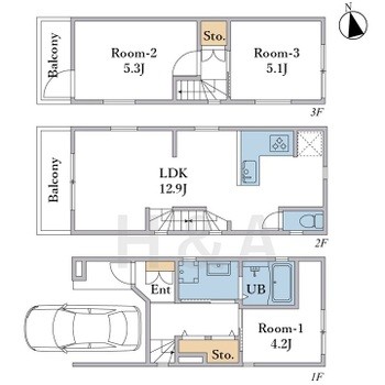 detached 東京都大田区西蒲田８丁目4-1アルテッシモ･レガ101