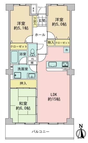 apartment 埼玉県上尾市谷津２丁目２番１号ショーサンプラザ５Ｆ
