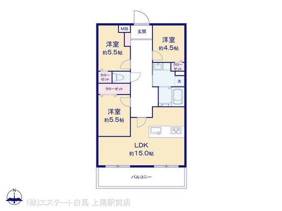 apartment 埼玉県上尾市谷津２丁目２番１号ショーサンプラザ５Ｆ