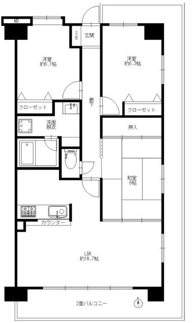 apartment 埼玉県上尾市谷津２丁目２番１号ショーサンプラザ５Ｆ