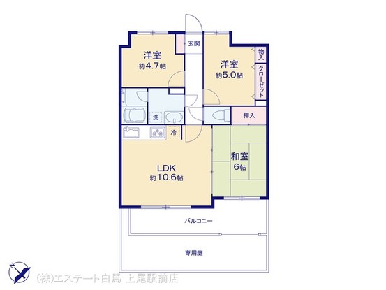 apartment 埼玉県上尾市谷津２丁目２番１号ショーサンプラザ５Ｆ