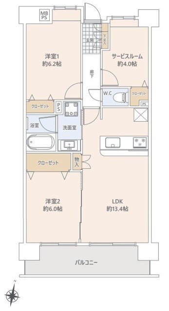 apartment 埼玉県上尾市谷津２丁目２番１号ショーサンプラザ５Ｆ