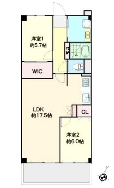 apartment 埼玉県上尾市谷津２丁目２番１号ショーサンプラザ５Ｆ