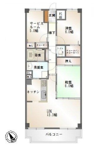apartment 埼玉県上尾市谷津２丁目２番１号ショーサンプラザ５Ｆ
