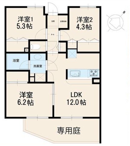 apartment 埼玉県上尾市谷津２丁目２番１号ショーサンプラザ５Ｆ