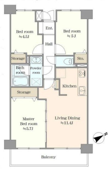 apartment 埼玉県上尾市谷津２丁目２番１号ショーサンプラザ５Ｆ