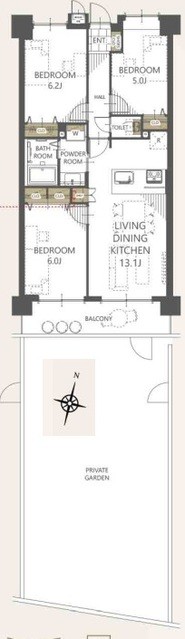 apartment 埼玉県上尾市谷津２丁目２番１号ショーサンプラザ５Ｆ