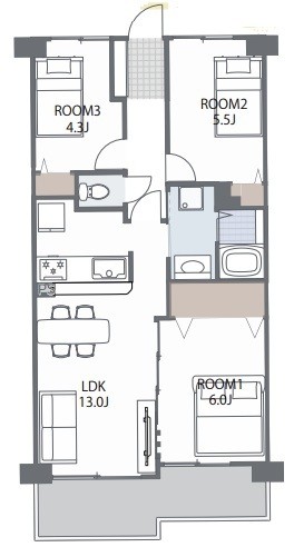 apartment 埼玉県上尾市谷津２丁目２番１号ショーサンプラザ５Ｆ