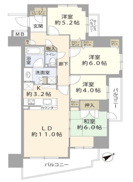 apartment 埼玉県上尾市谷津２丁目２番１号ショーサンプラザ５Ｆ