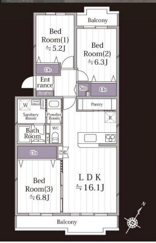 apartment 埼玉県上尾市谷津２丁目２番１号ショーサンプラザ５Ｆ