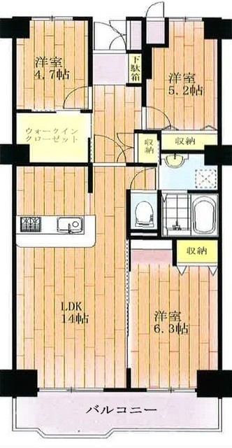 apartment 埼玉県上尾市谷津２丁目２番１号ショーサンプラザ５Ｆ