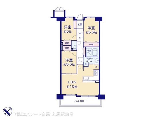 apartment 埼玉県上尾市谷津２丁目２番１号ショーサンプラザ５Ｆ
