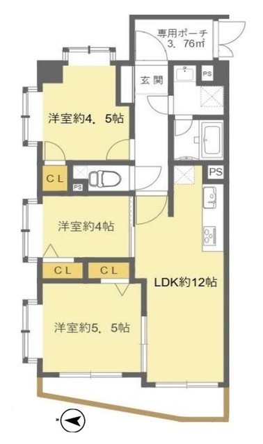 apartment 埼玉県上尾市谷津２丁目２番１号ショーサンプラザ５Ｆ