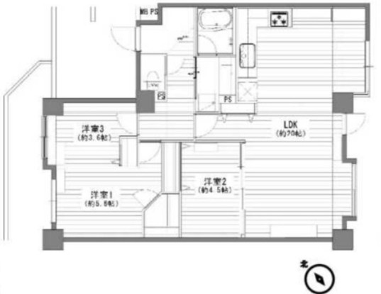 apartment 埼玉県上尾市谷津２丁目２番１号ショーサンプラザ５Ｆ